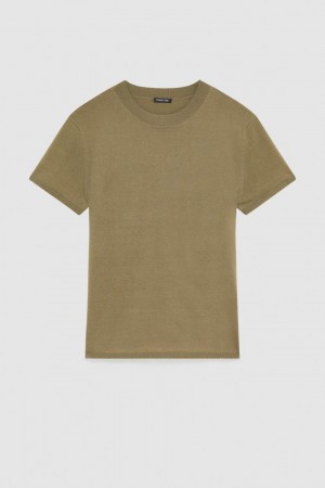 Patrizia Pepe Boxy T-shirt Verdes | 2059-SUFOB