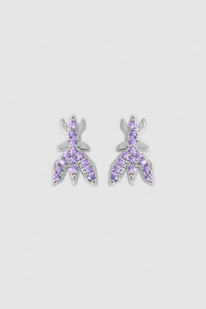 Patrizia Pepe Brass Earrings Rosa | 6819-JSMVU