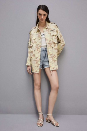 Patrizia Pepe Camouflage Over Jacket Militare | 5097-DPUTX