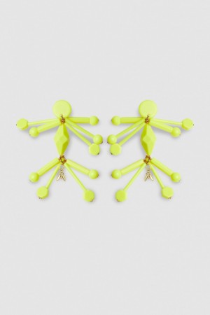 Patrizia Pepe Earrings With Techno Pop Fly Appliqué Amarelas | 1498-DHUXS