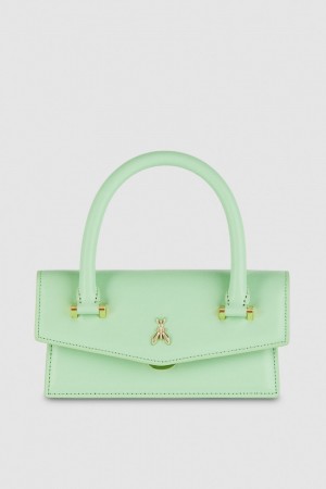 Patrizia Pepe Fly Bamby Shoulder Bag With Handles Verdes | 6518-KEWMP