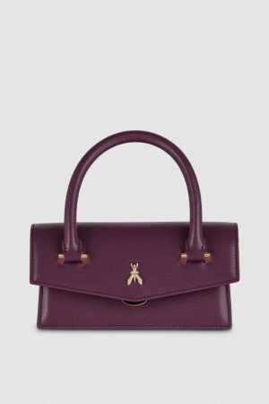 Patrizia Pepe Fly Bamby Shoulder Bag With Handles Roxo | 9708-UPFVK