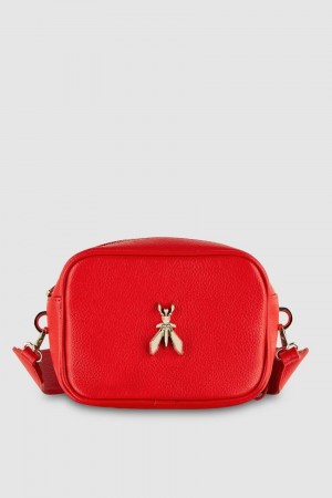 Patrizia Pepe Fly Camera Leather Shoulder Bag Vermelhas | 8539-IOLED