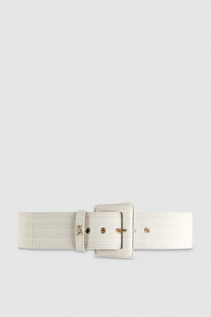 Patrizia Pepe High Waist Fabric Belt Cinzentas | 6431-PJFKU