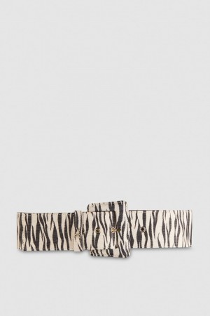 Patrizia Pepe High-waisted Belt With Lined Buckle Animalier | 7208-HYLXF