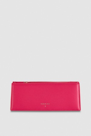 Patrizia Pepe Leather Shoulder Pocket Bag Rosa | 1083-ZBADK