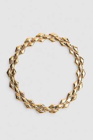 Patrizia Pepe New Chain Brass Necklace Douradas | 3805-KIWXC