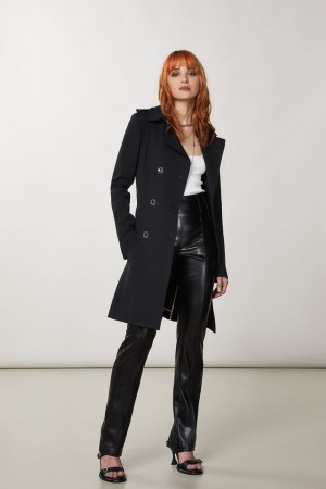 Patrizia Pepe Trench Pretas | 0764-FLJIS