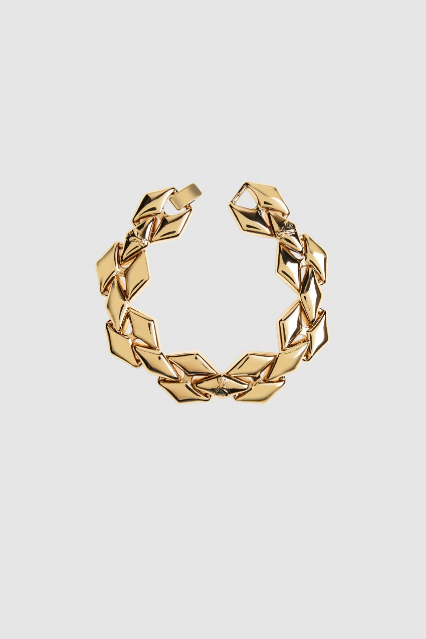 Patrizia Pepe Brass Link Bracelet Douradas | 5246-GJAMU