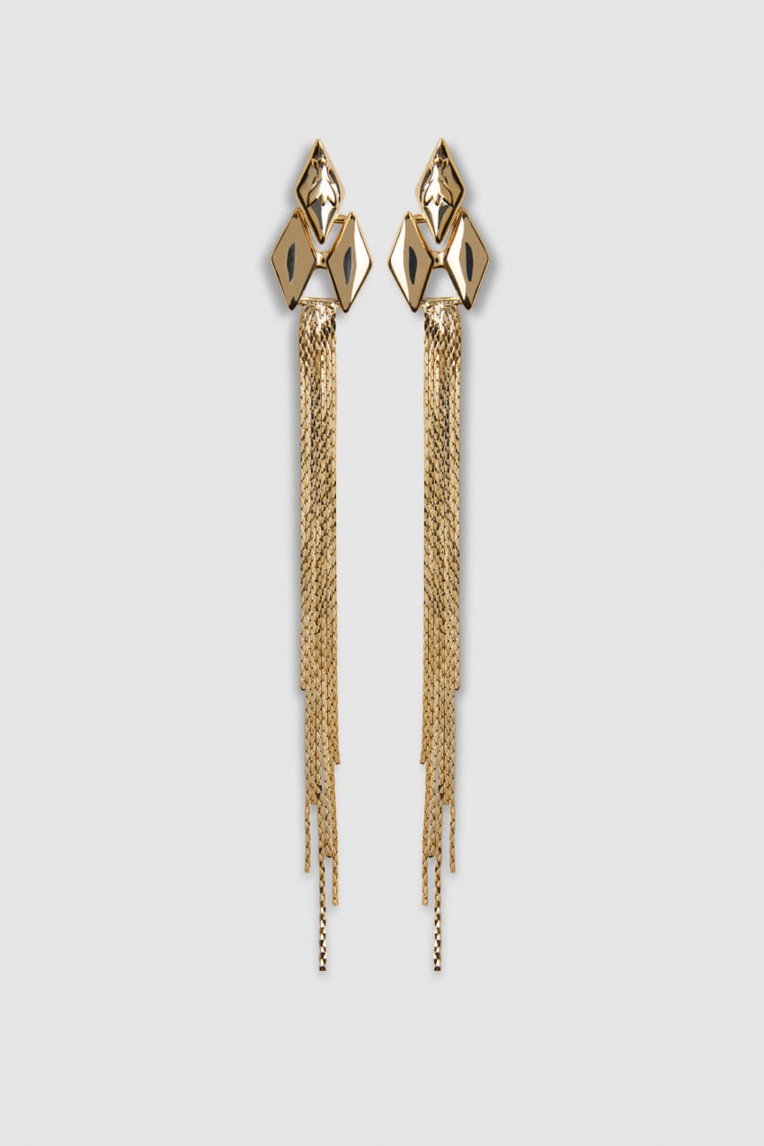 Patrizia Pepe Brass Pendant Earrings Douradas | 6305-XPYJR