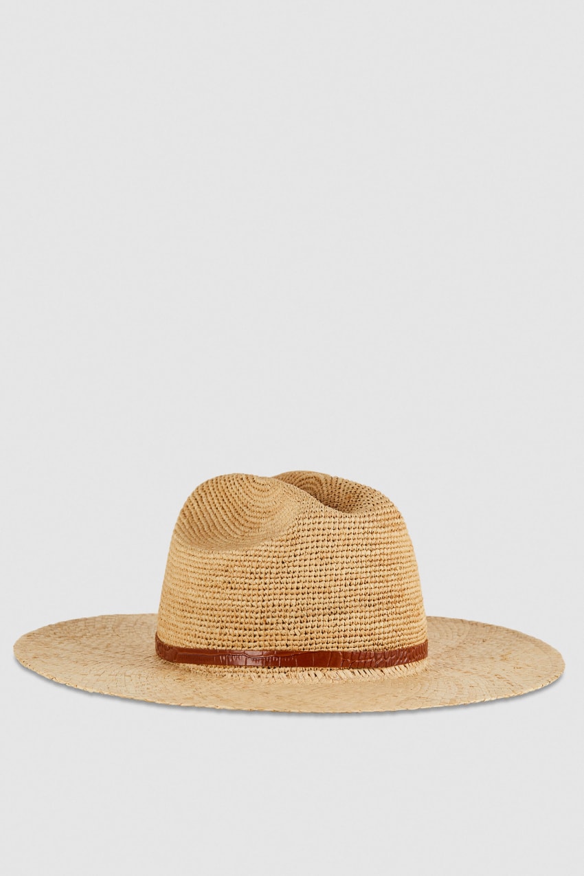 Patrizia Pepe Cowboy Hat With Leather Strap Branco | 3195-AQDNV