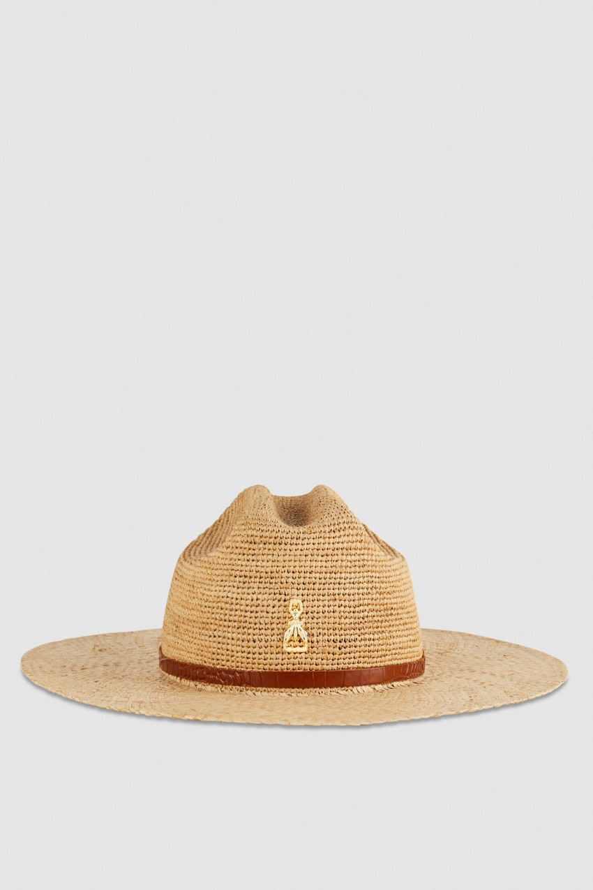 Patrizia Pepe Cowboy Hat With Leather Strap Branco | 3195-AQDNV