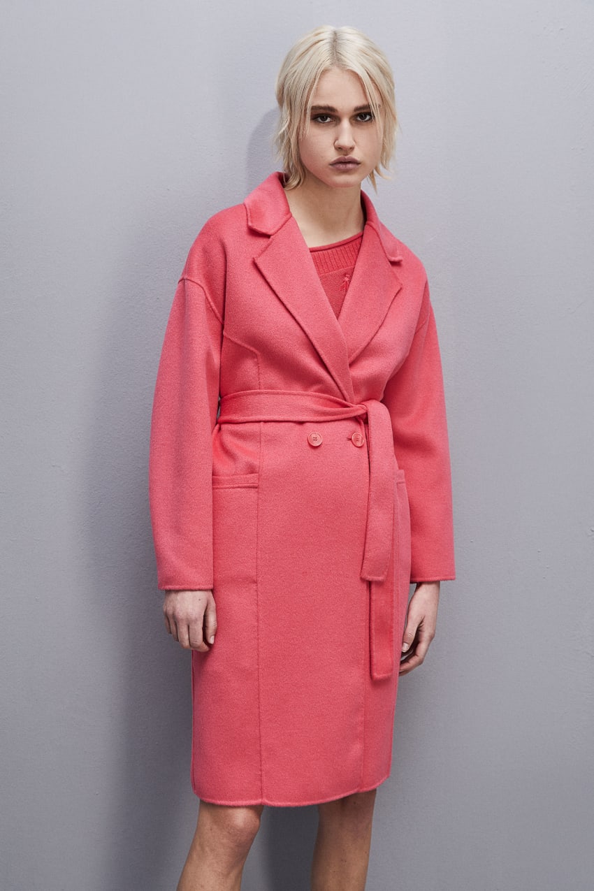 Patrizia Pepe Double Cloth Coat Rosa | 2136-GNUPQ