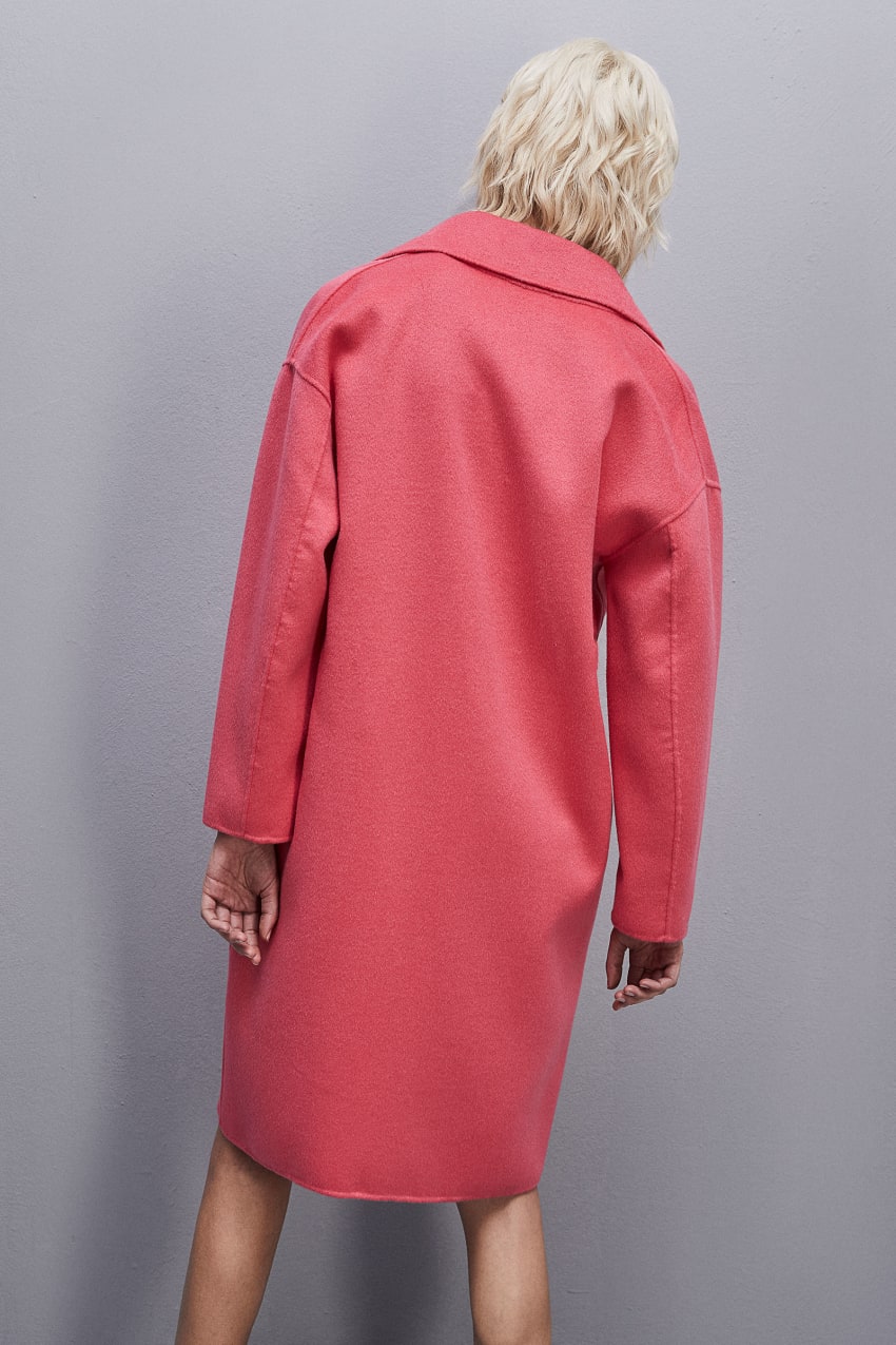 Patrizia Pepe Double Cloth Coat Rosa | 2136-GNUPQ