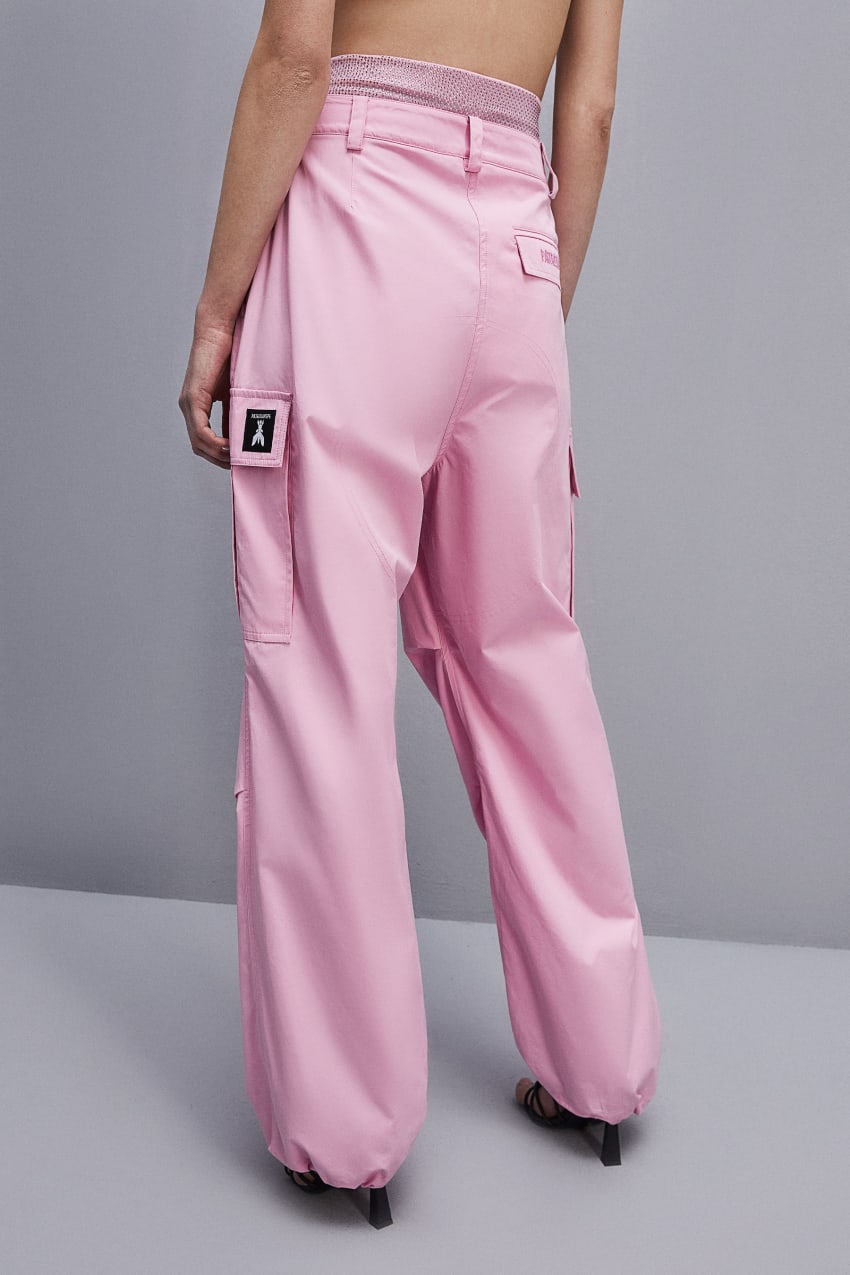 Patrizia Pepe Essential Cargo Pants Rosa | 6087-BXMAW