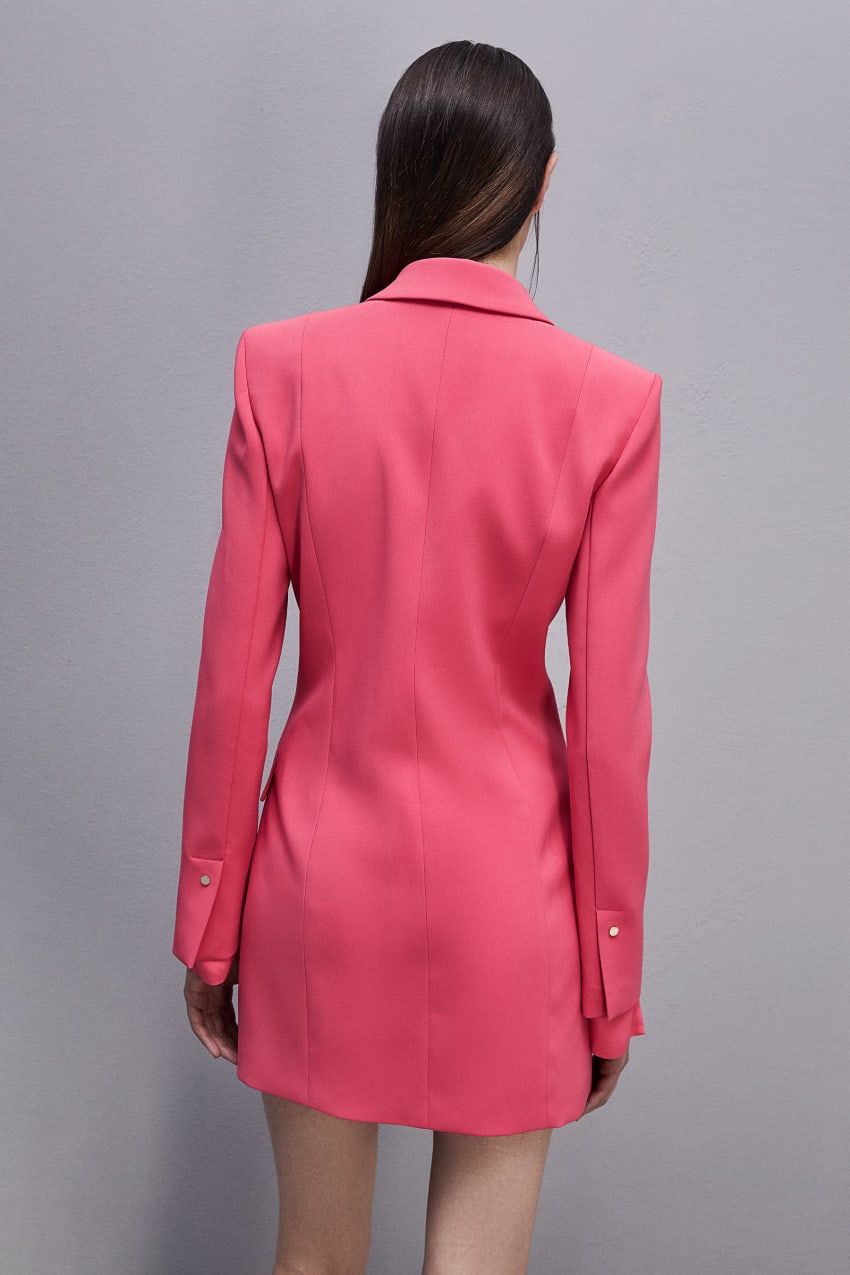 Patrizia Pepe Essential Double-breasted Suit Jacket Rosa | 9853-VSDXG