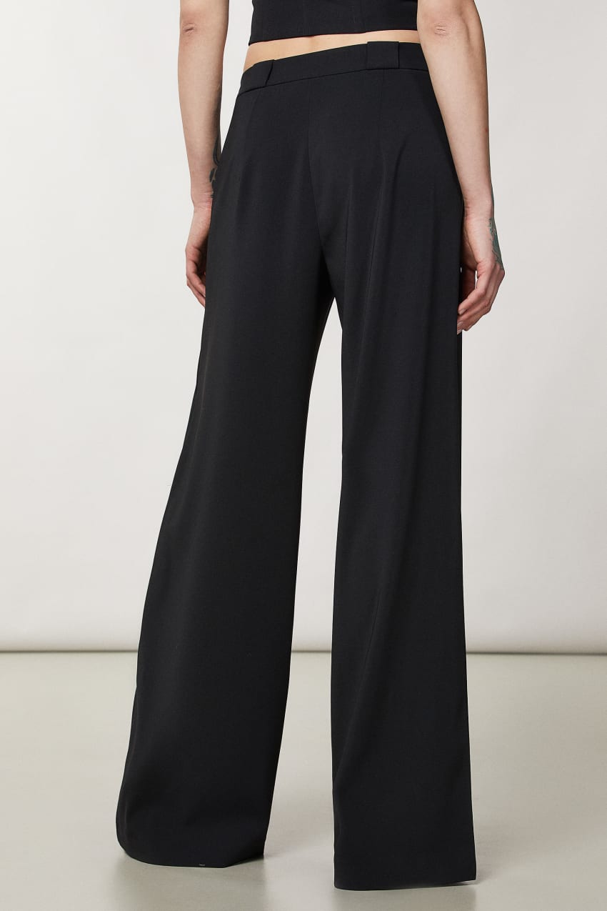 Patrizia Pepe Essential Palazzo Pants Pretas | 8275-GMCRF