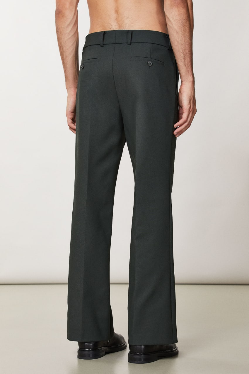 Patrizia Pepe Flare Pants In Technical Fabric Verdes | 6758-GMPJZ