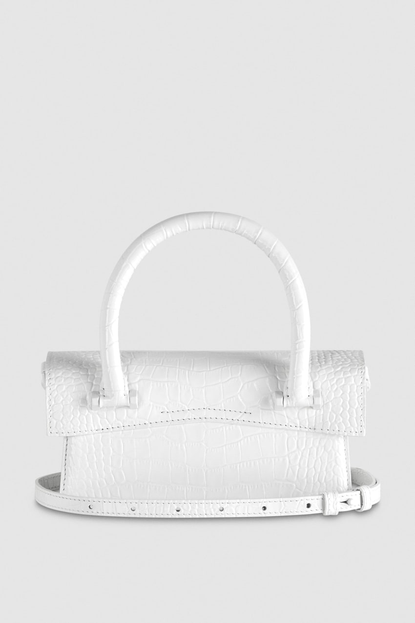 Patrizia Pepe Fly Bamby Croco Branco | 0219-IAKPJ