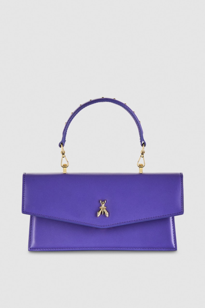 Patrizia Pepe Fly Bamby Leather Shoulder Bag Roxo | 4685-JIOKX