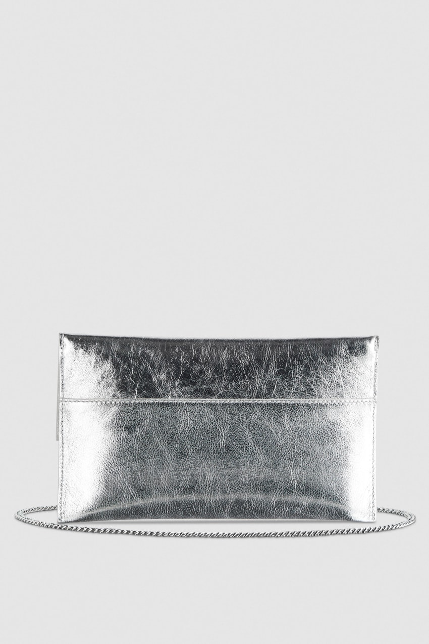 Patrizia Pepe Fly Ceremony Clutch Prateadas | 0831-LZSGJ