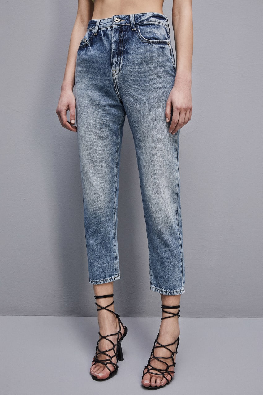 Patrizia Pepe High Waist Denim Pants Luz Azuis | 4180-VMKLX