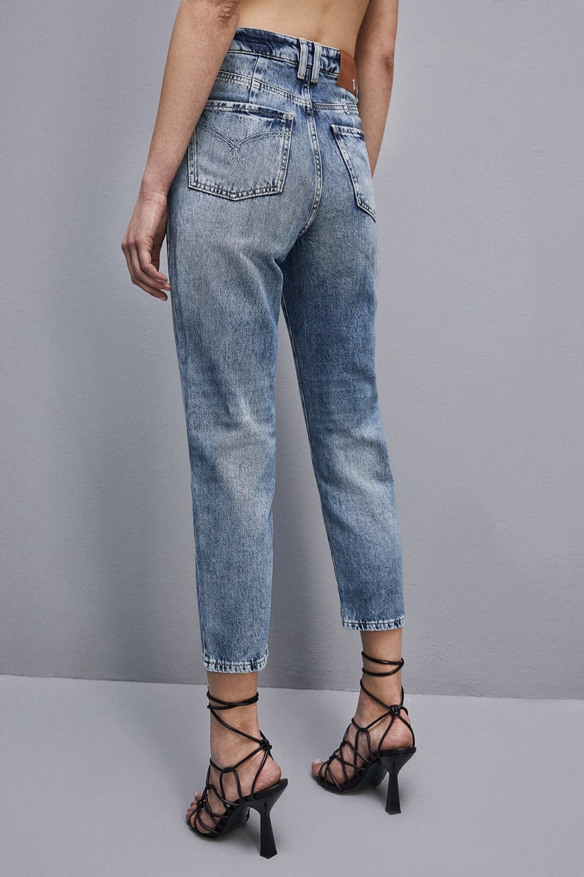 Patrizia Pepe High Waist Denim Pants Luz Azuis | 4180-VMKLX