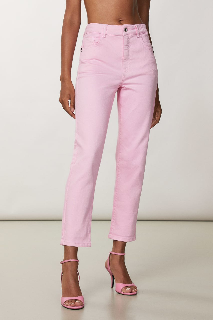 Patrizia Pepe High-waisted Cigarette Pants Rosa | 2691-XYSWB