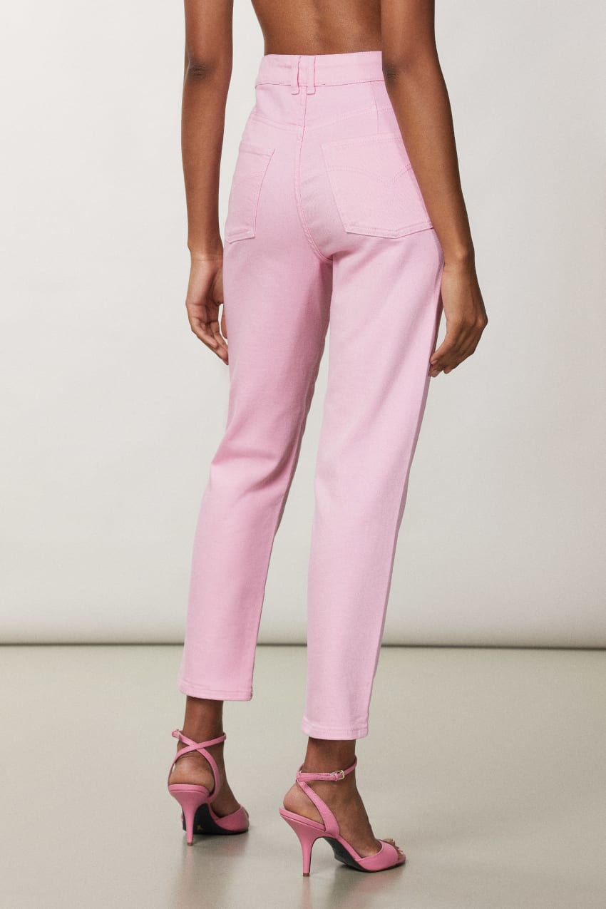 Patrizia Pepe High-waisted Cigarette Pants Rosa | 2691-XYSWB