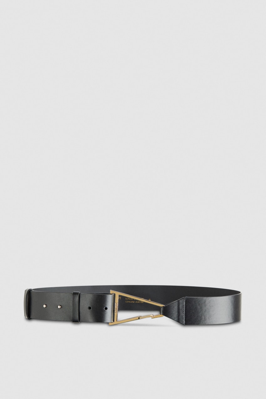 Patrizia Pepe High-waisted Leather Belt Pretas | 2560-COFUY