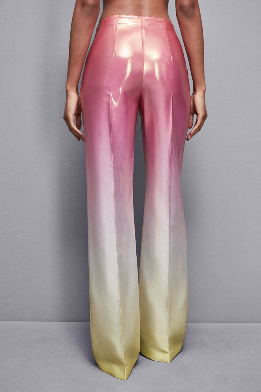 Patrizia Pepe High-waisted Satin Pants Multicoloridas | 5793-BXFWC