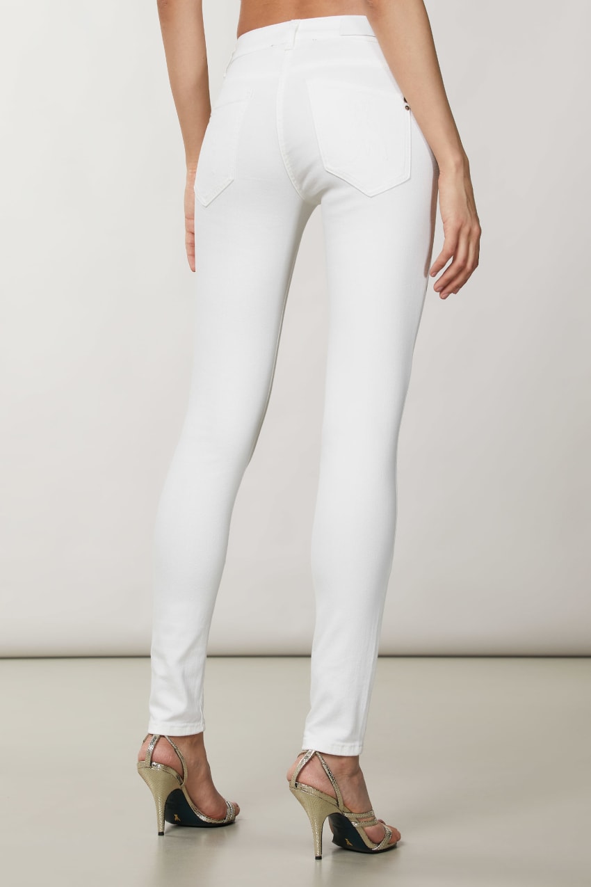 Patrizia Pepe Jeggings Branco | 4851-NTMBO