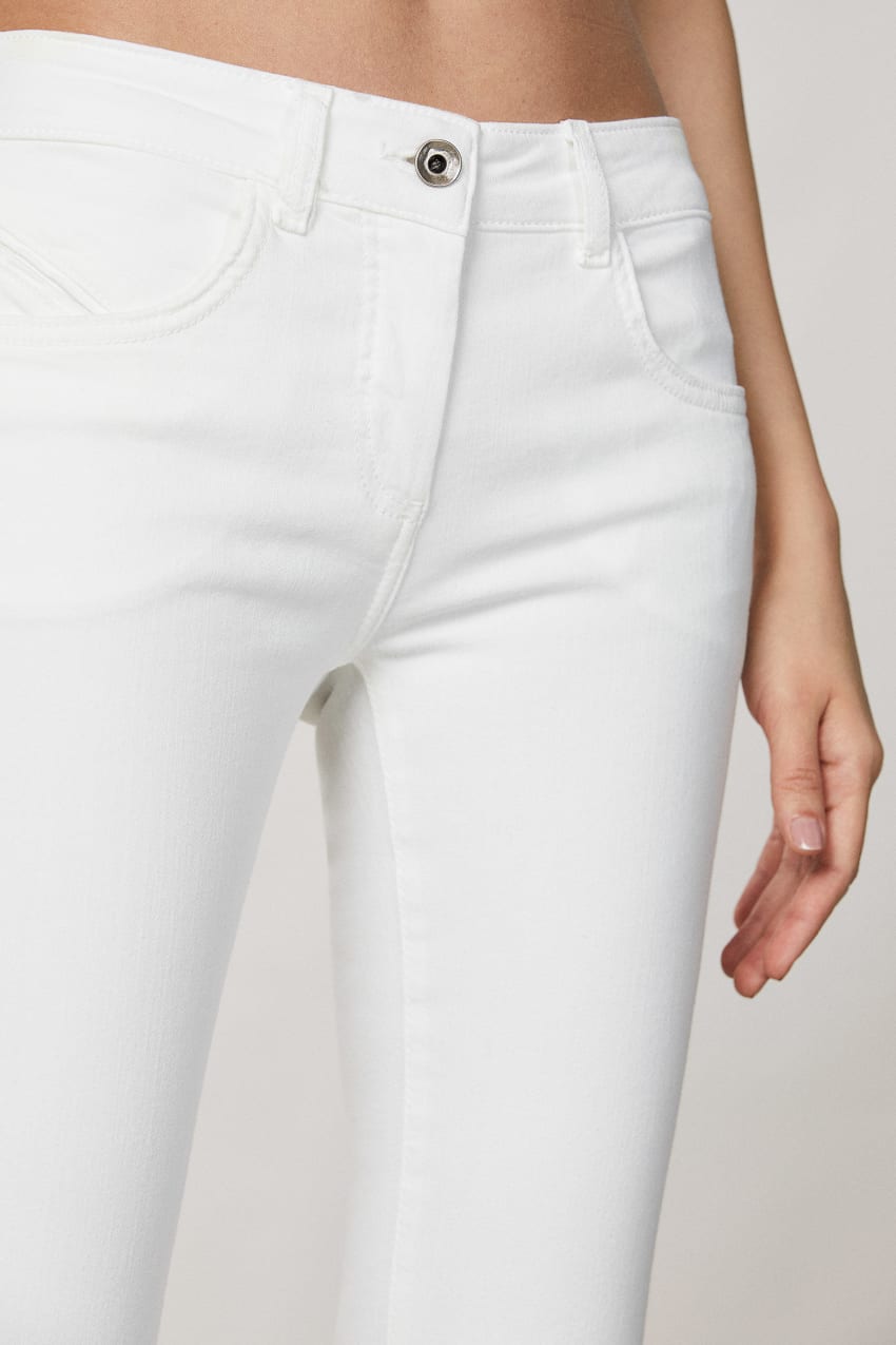 Patrizia Pepe Jeggings Branco | 4851-NTMBO