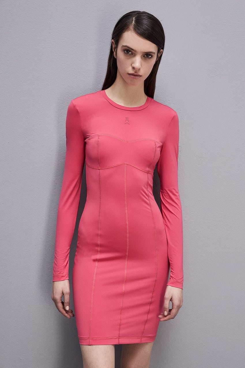 Patrizia Pepe Jersey Mini Dress Rosa | 2614-AGBED