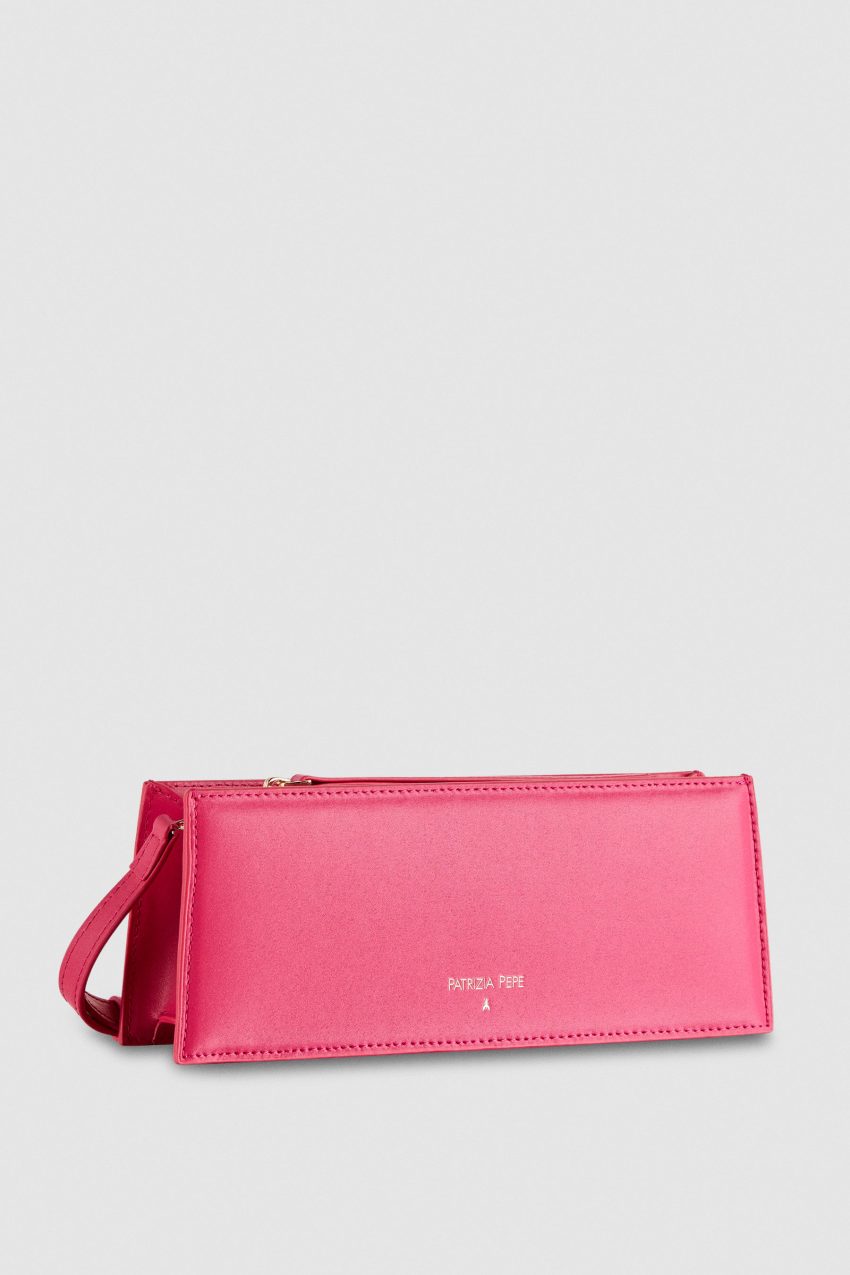 Patrizia Pepe Leather Shoulder Pocket Bag Rosa | 1083-ZBADK