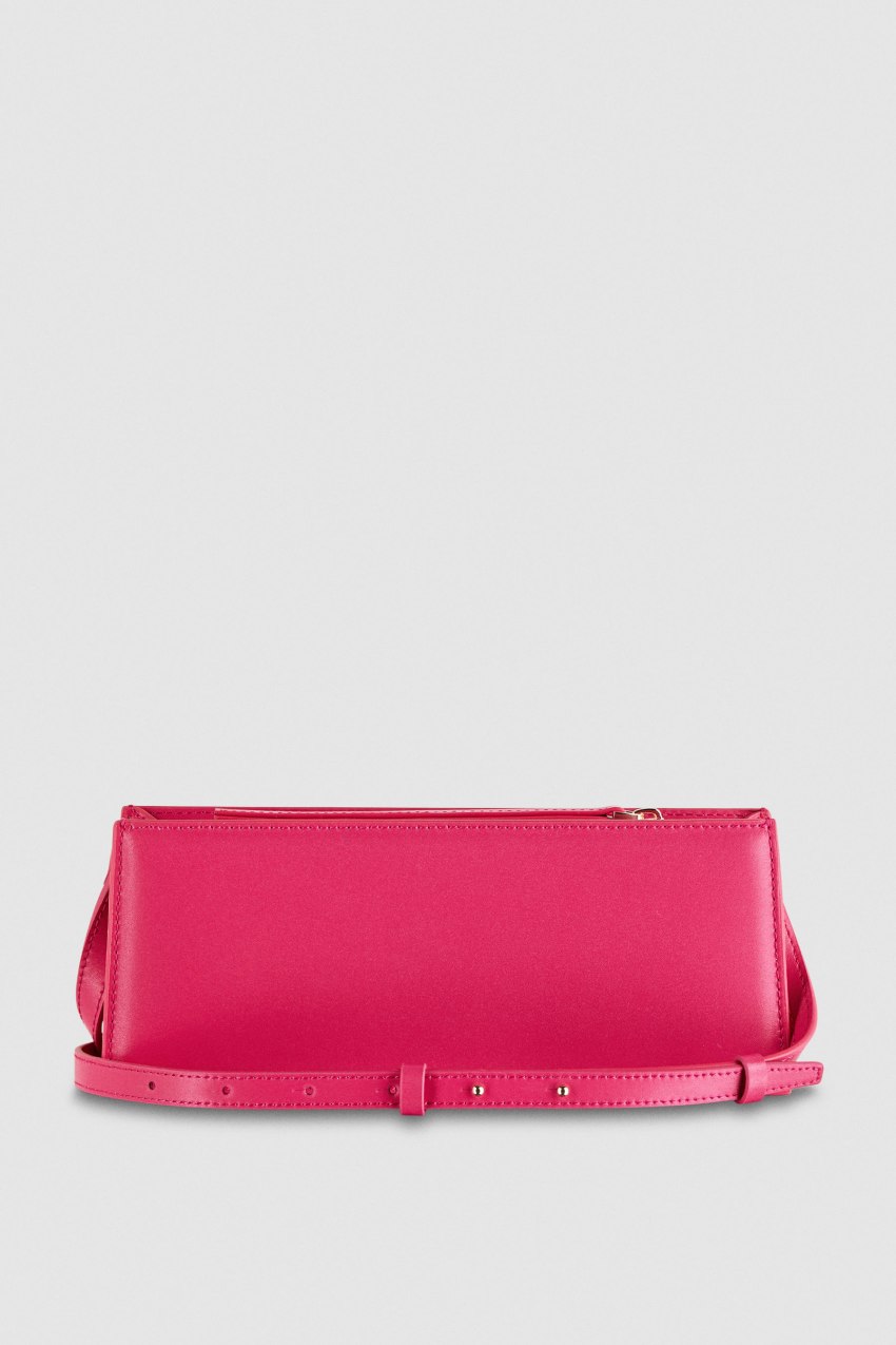 Patrizia Pepe Leather Shoulder Pocket Bag Rosa | 1083-ZBADK