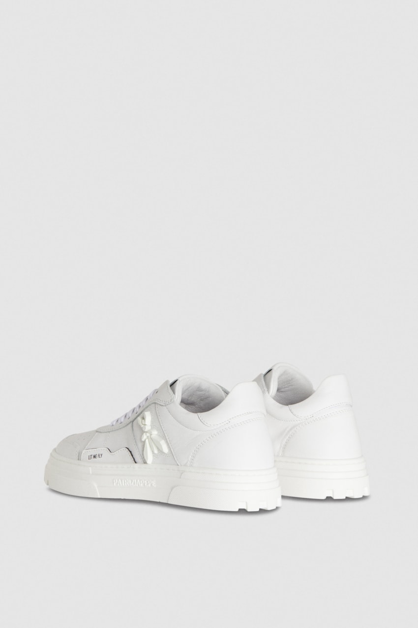 Patrizia Pepe Leather Sneakers Bege | 3849-BKWXF