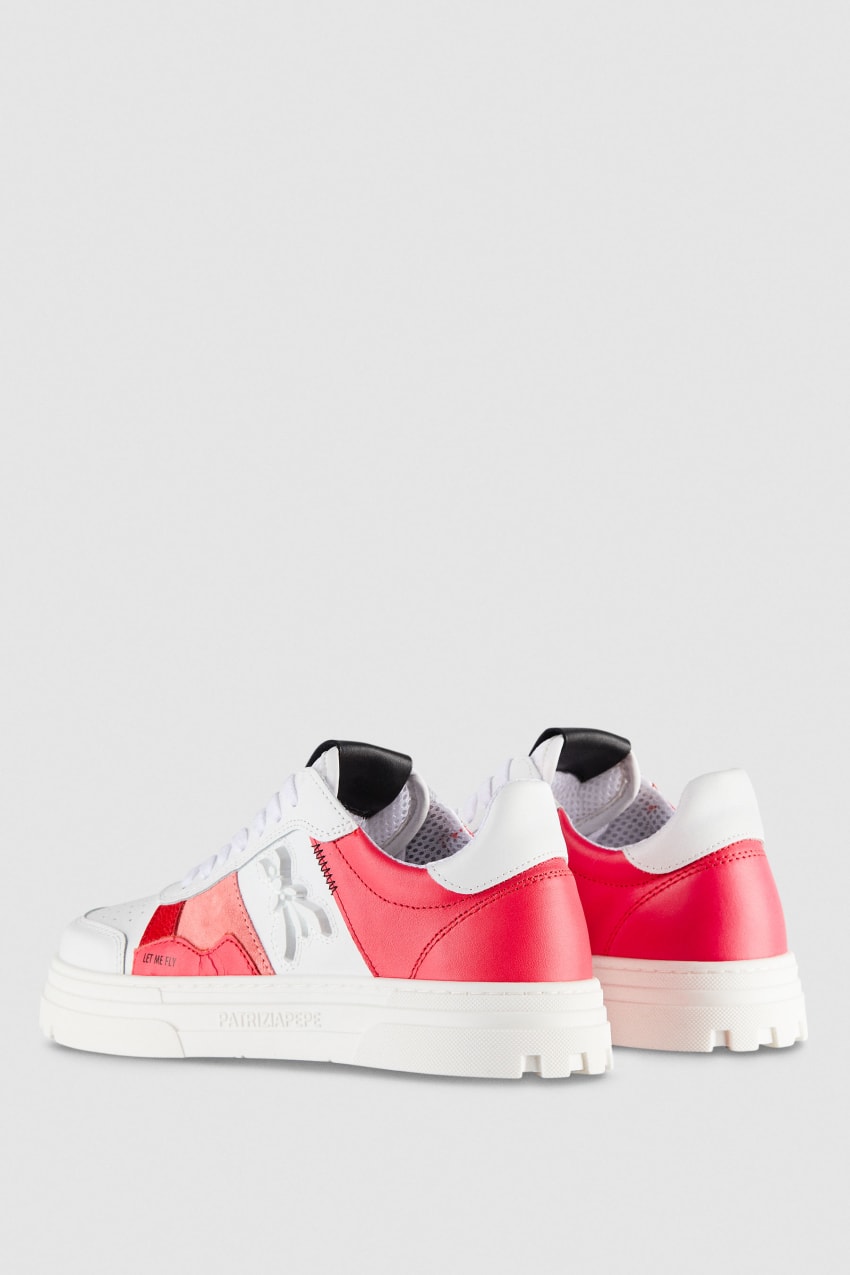 Patrizia Pepe Leather Sneakers Branco | 0259-AUNRM