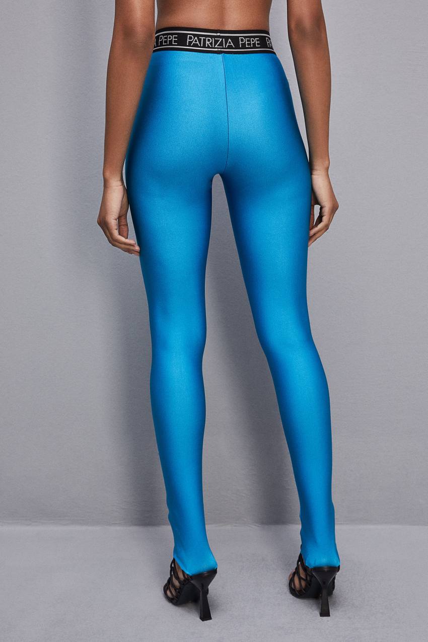 Patrizia Pepe Leggings In Technical Stretch Jersey Luz Azuis | 9036-ELMTN