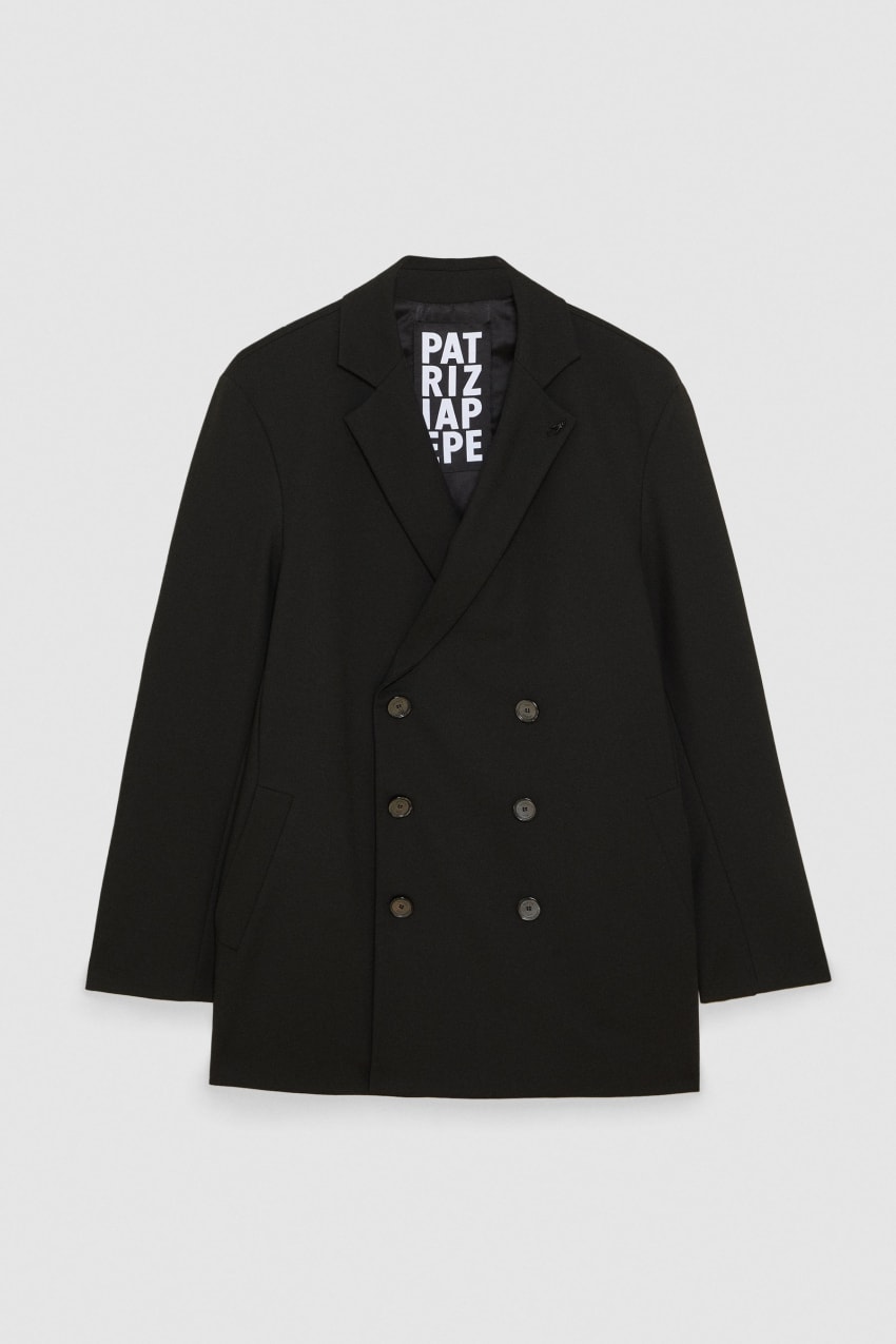 Patrizia Pepe Lined Double-breasted Coat Pretas | 3249-BAJIY