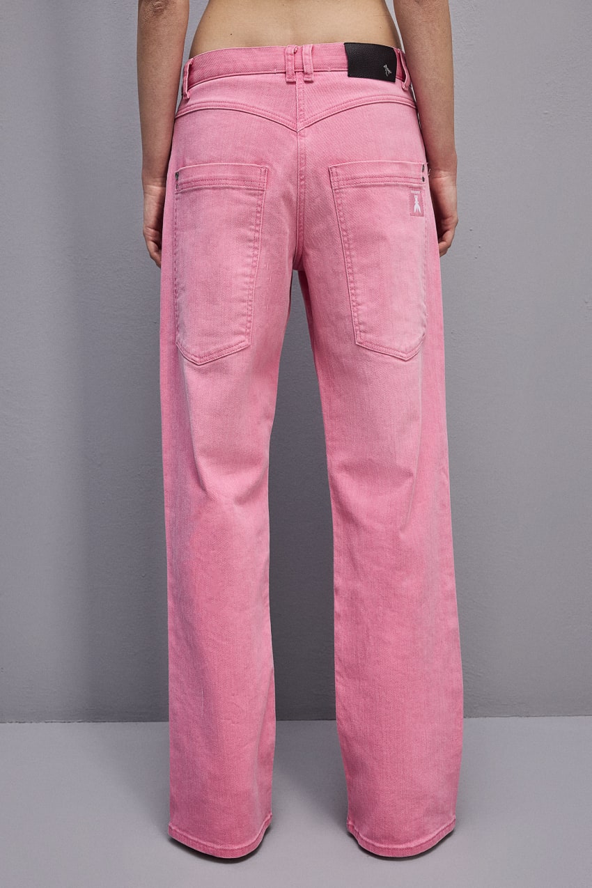 Patrizia Pepe Low Waist Straight Pants Rosa | 0853-XICWS