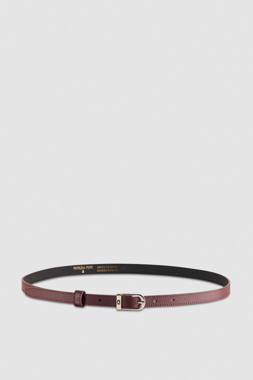 Patrizia Pepe Low-waist Smooth Leather Belt Roxo | 7360-DCZXK