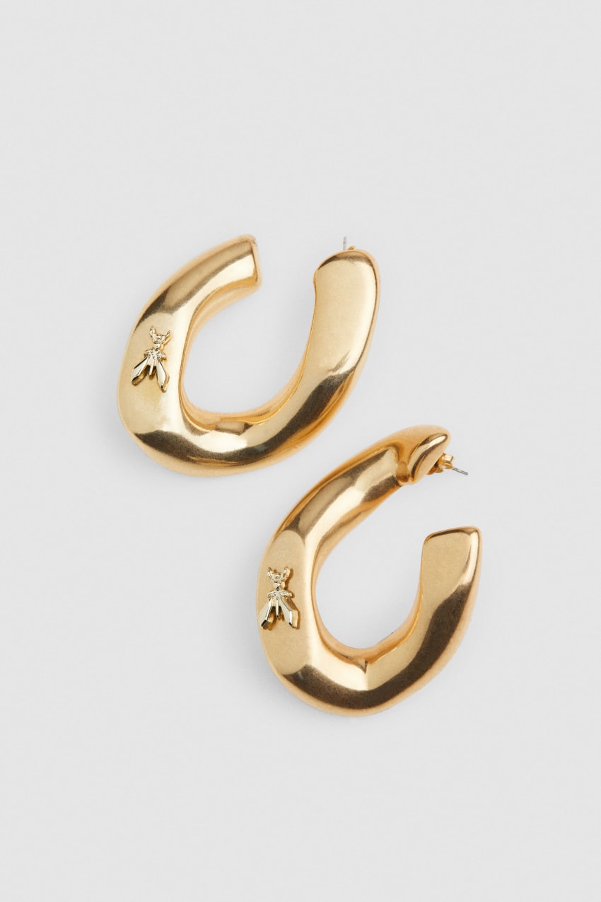 Patrizia Pepe Metal Earrings Douradas | 0823-LVMDC