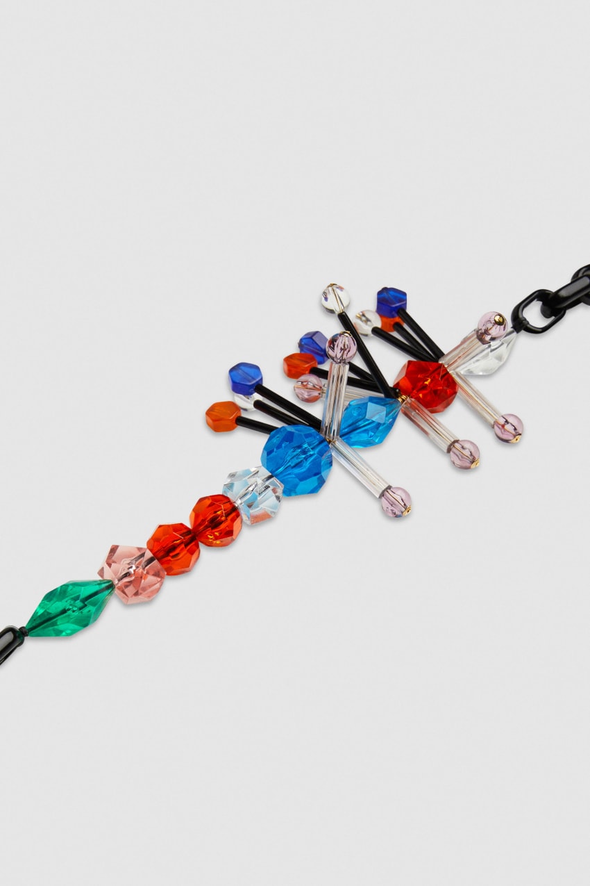 Patrizia Pepe Necklace With Techno Pop Fly Appliqué Multicoloridas | 4506-FHSNR