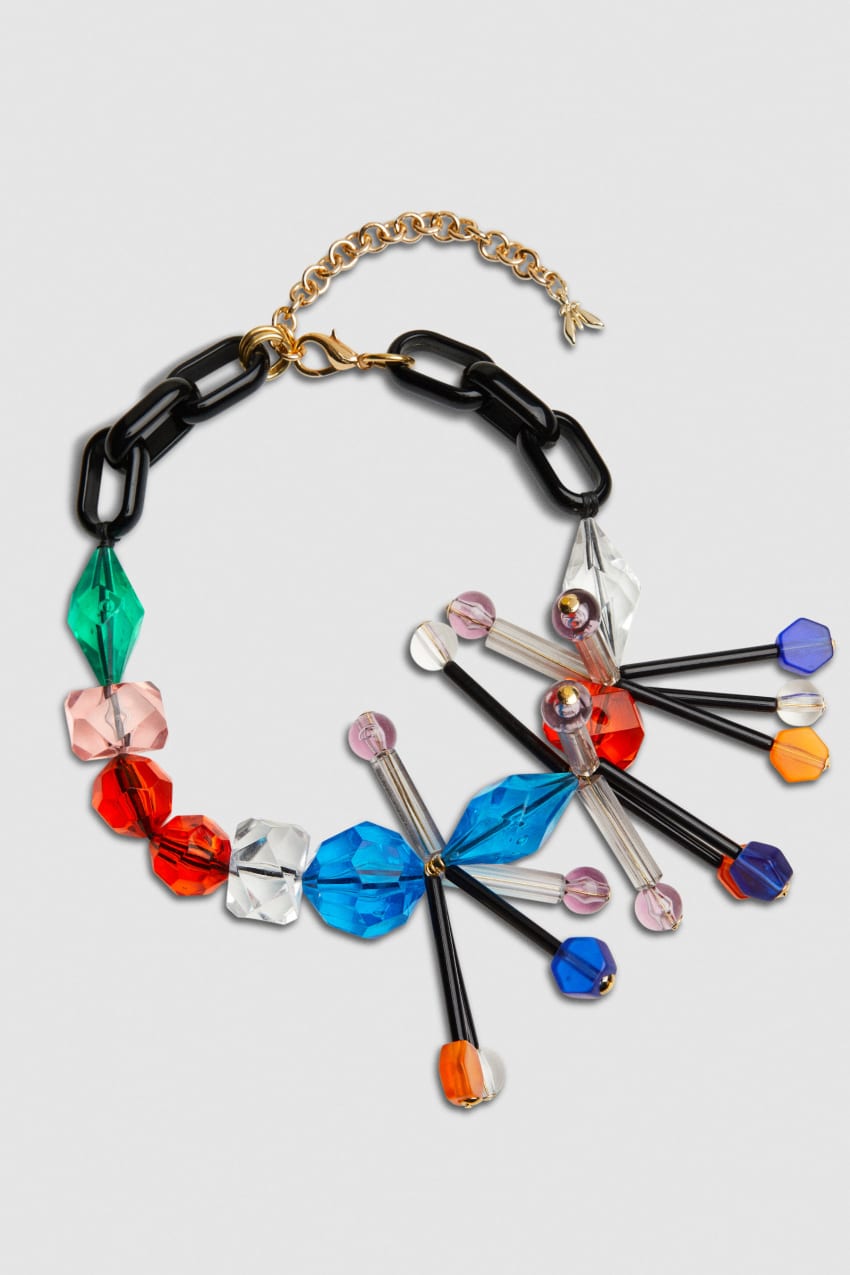 Patrizia Pepe Necklace With Techno Pop Fly Appliqué Multicoloridas | 4506-FHSNR