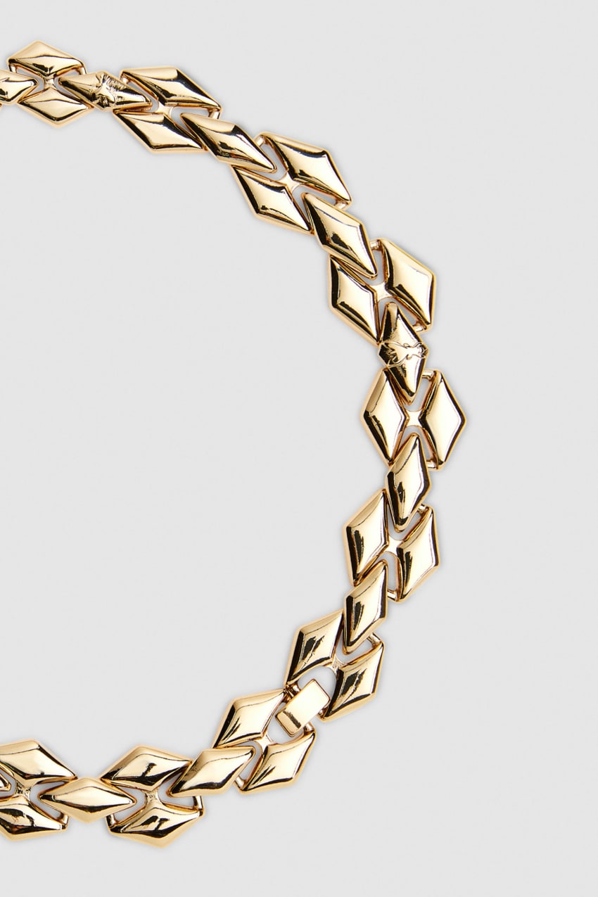 Patrizia Pepe New Chain Brass Necklace Douradas | 3805-KIWXC