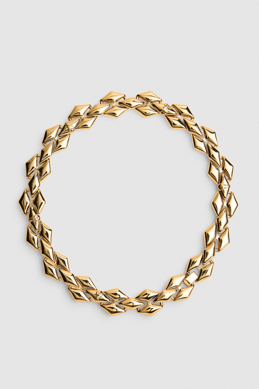 Patrizia Pepe New Chain Brass Necklace Douradas | 3805-KIWXC