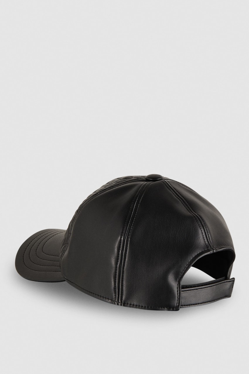 Patrizia Pepe Padded Fly Baseball Cap Pretas | 9485-UKNBV