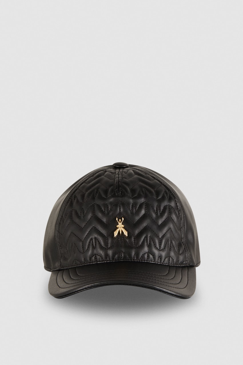 Patrizia Pepe Padded Fly Baseball Cap Pretas | 9485-UKNBV