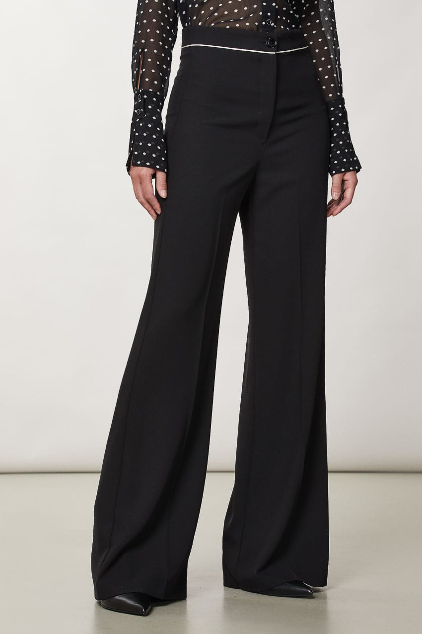 Patrizia Pepe Palazzo Pants Pretas | 8914-FPRYX